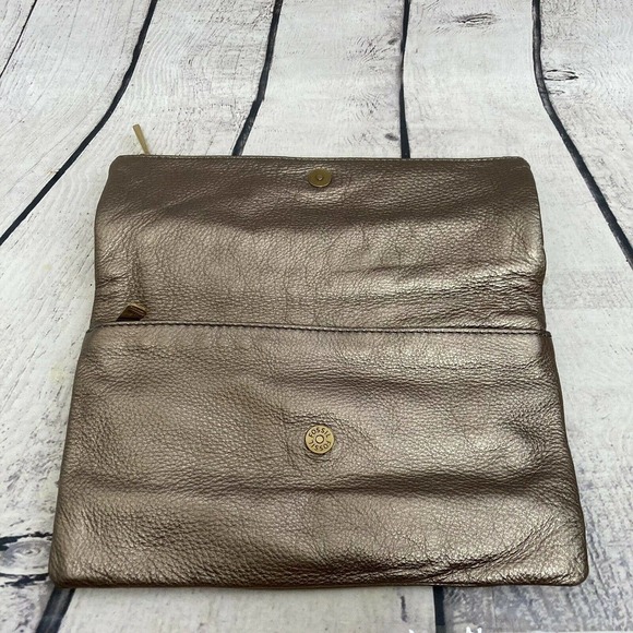 Fossil gold‎ shoulder bag fold over medium New Without Tags 11 X 7 - Picture 3 of 12